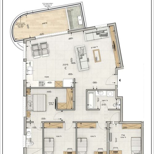 דירות 3.6.9 - 5 חדרים